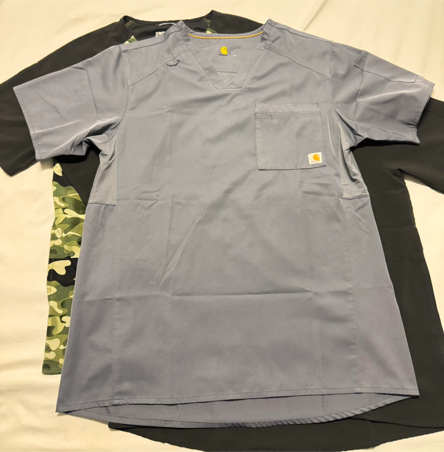Carhartt & Fit White Cross Scrub Tops - photo 3