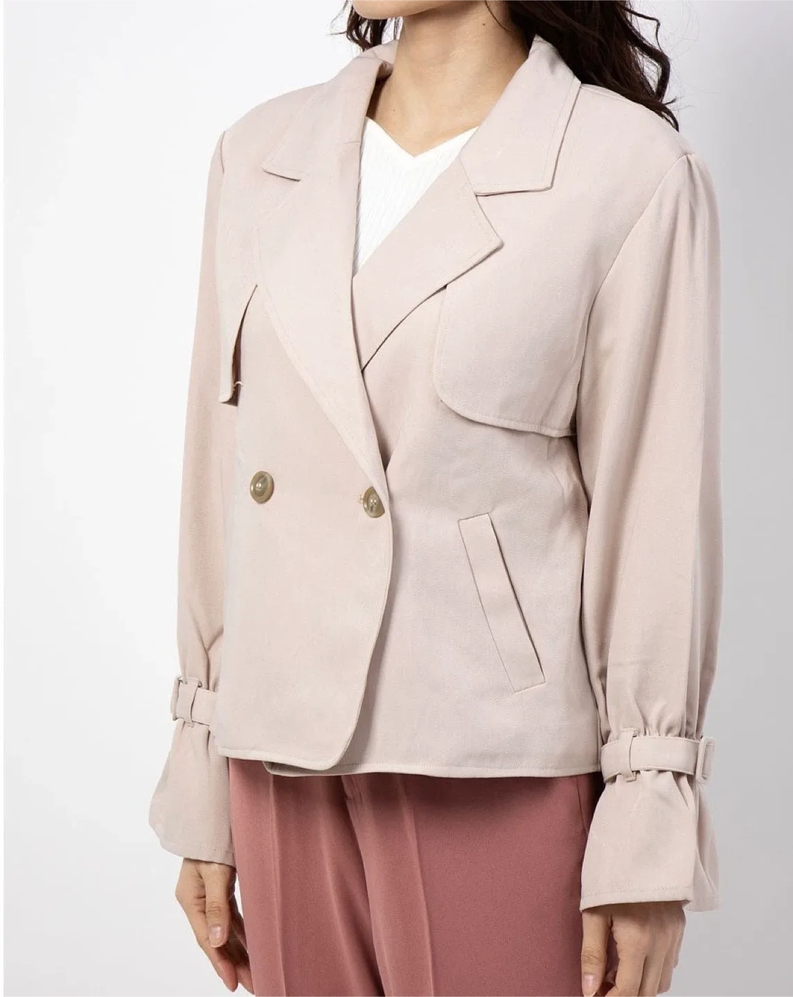 MAJESTIC LEGON - Back Ribbon Short Trench image indicator(3)