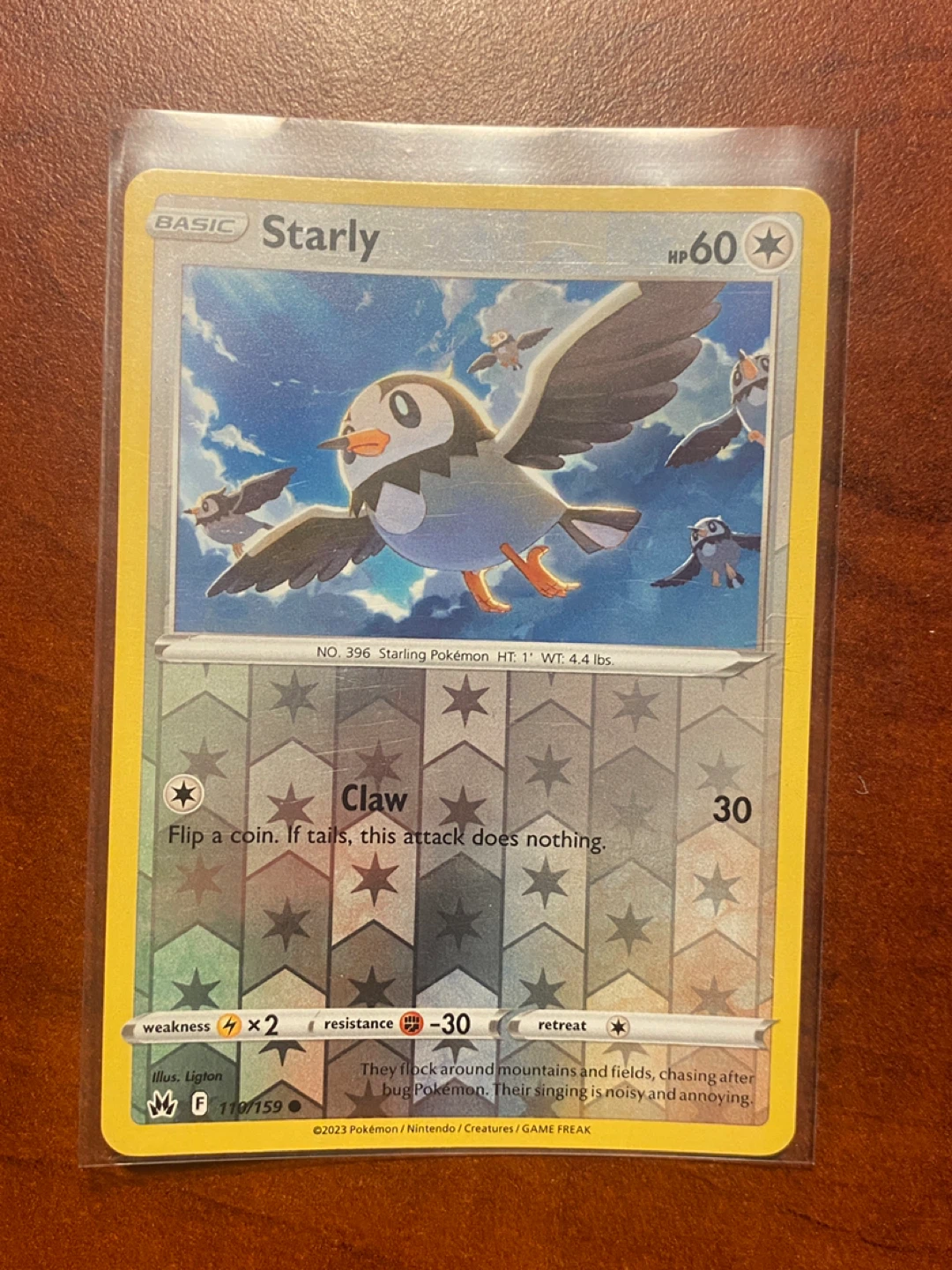 Starly Pokémon Card - 110/159