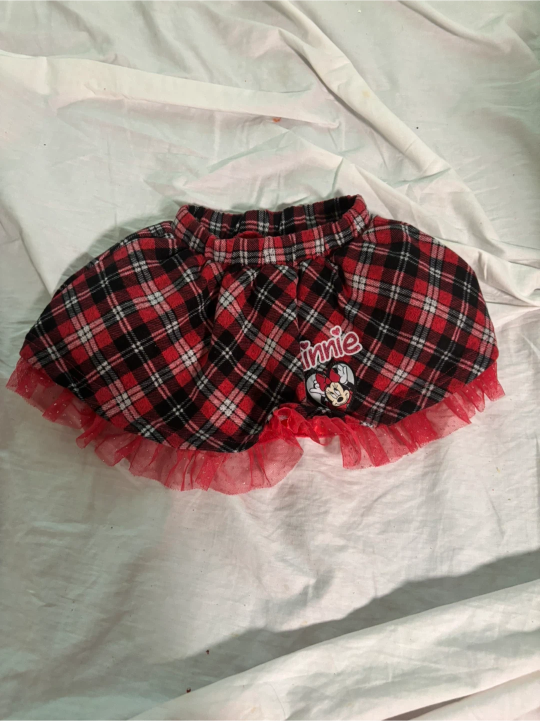 Disney Minnie Mouse Plaid Skirt