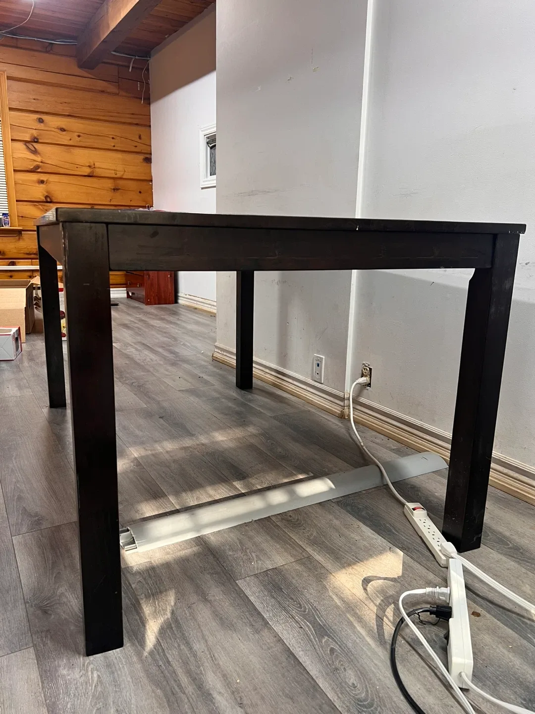 Dark Brown Wooden Dining Table image indicator(2)