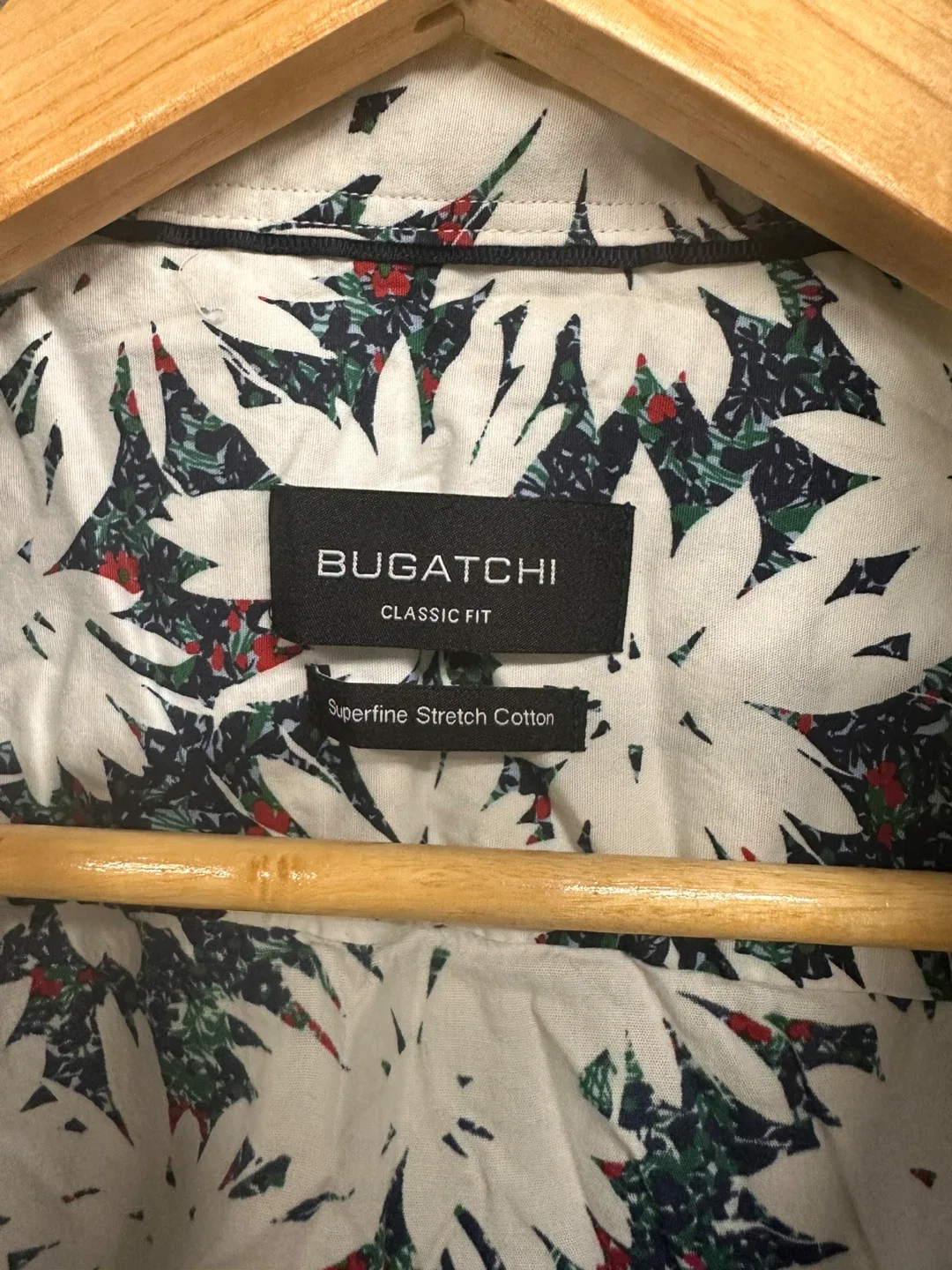 Bugatchi Classic Fit Superfine Stretch Cotton Shirt image indicator(2)