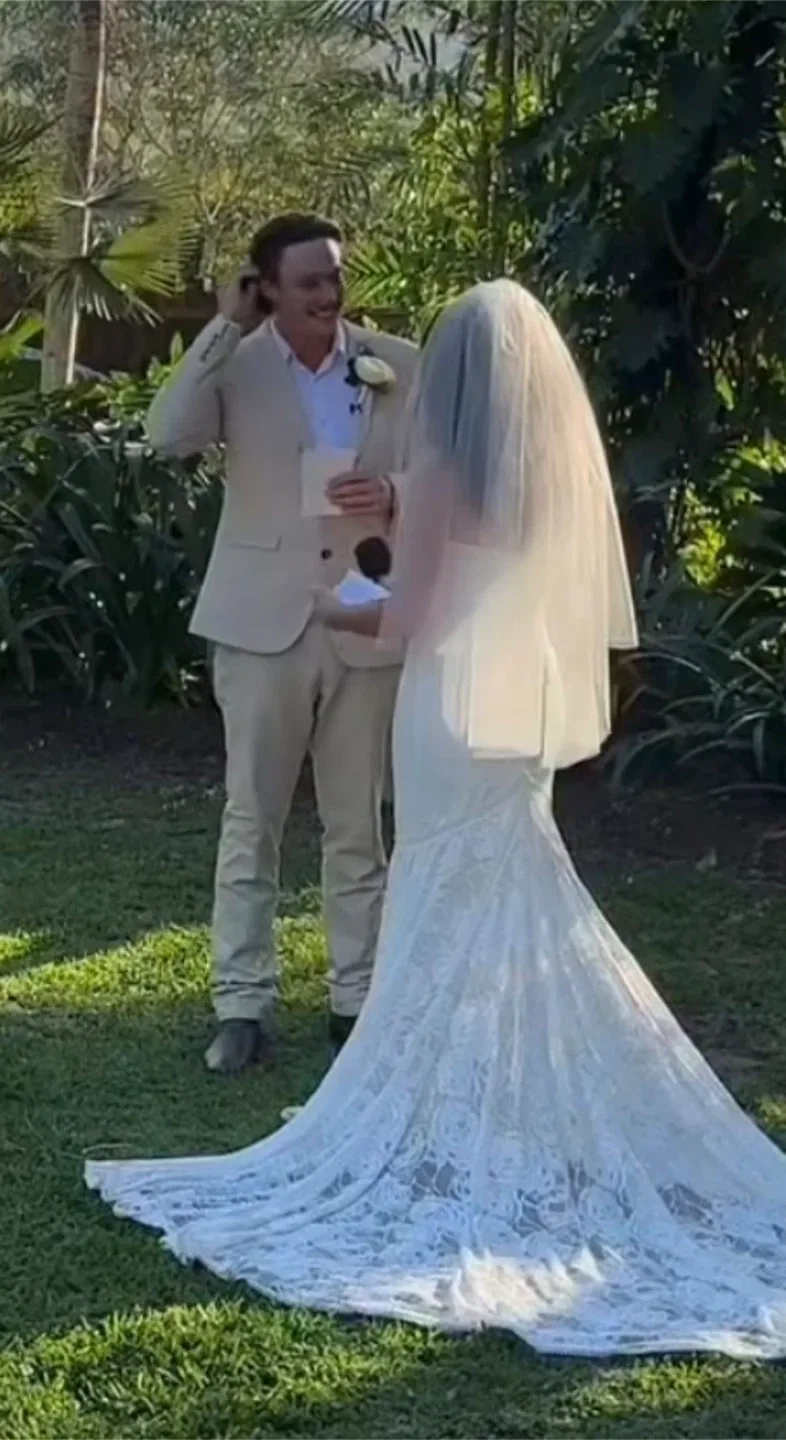 Wedding blusher Veil - soft White & Ivory thumbnail