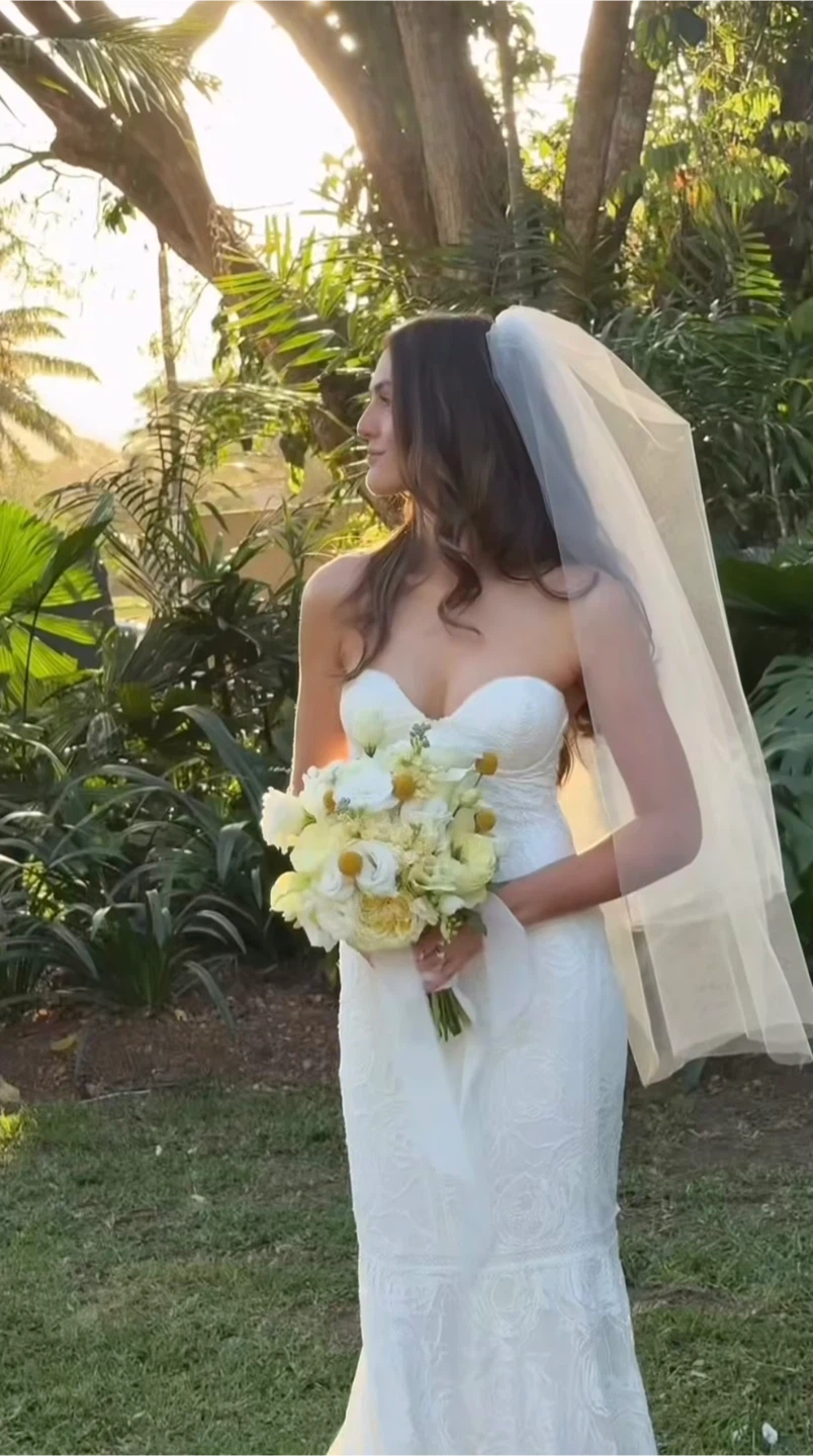 Wedding blusher Veil - soft White & Ivory - photo 2