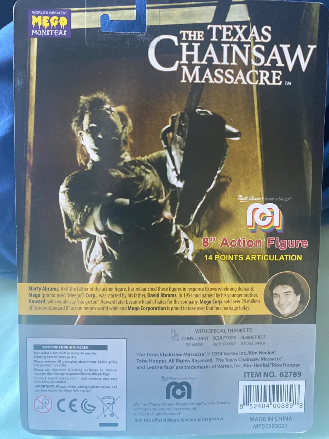 Texas Chainsaw Massacre Leatherface 8" Action Figure image indicator(2)