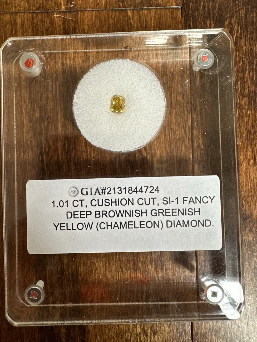 GIA 1.01 CT Cushion Cut Diamond thumbnail