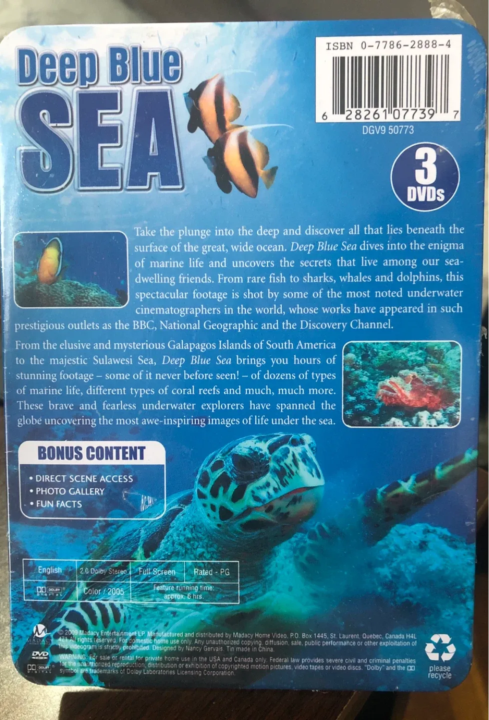 Free Deep Blue Sea 3 DVD Set - Special Edition image indicator(2)