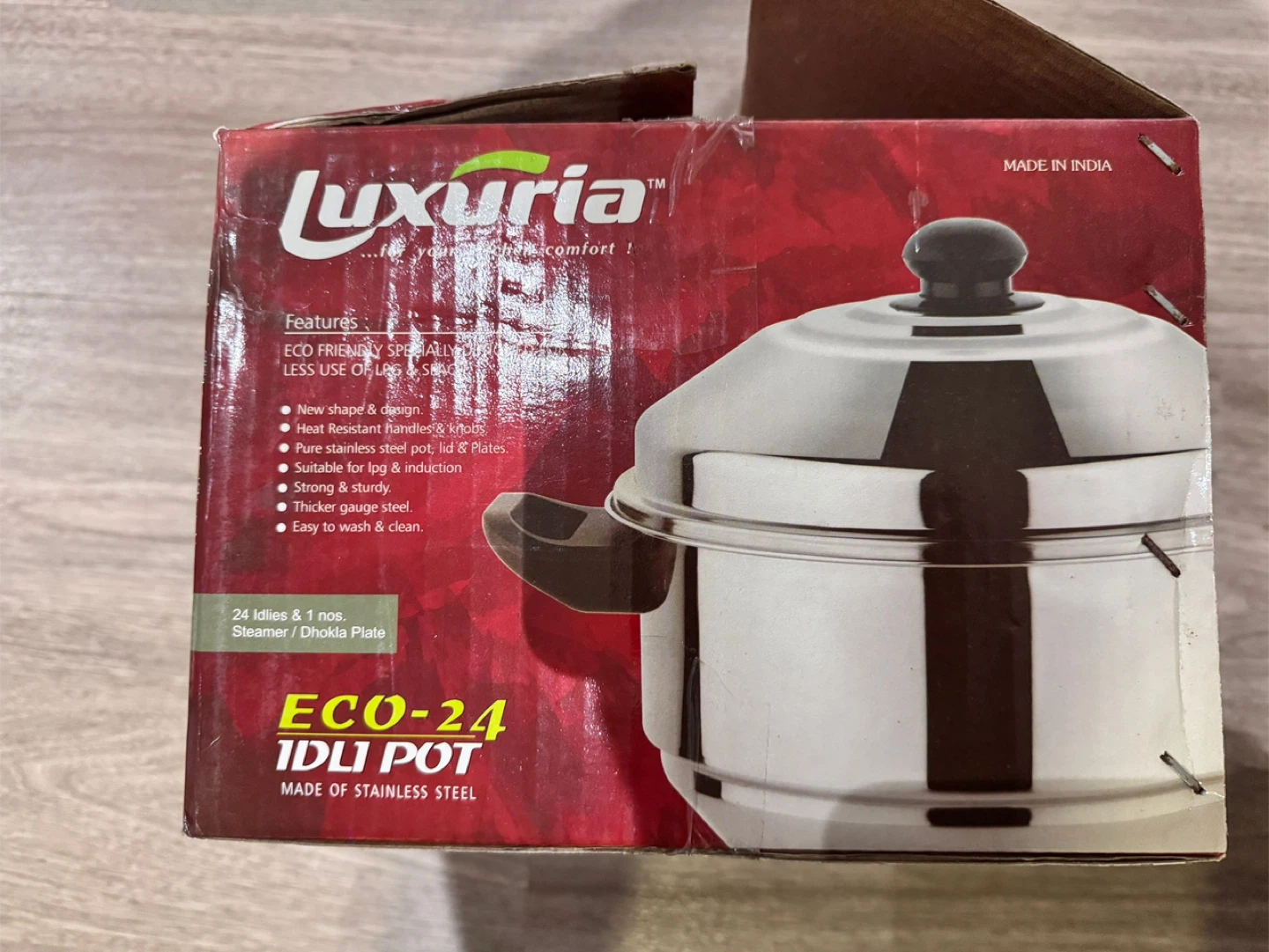 Luxuria Eco-24 Idli Pot - Stainless Steel