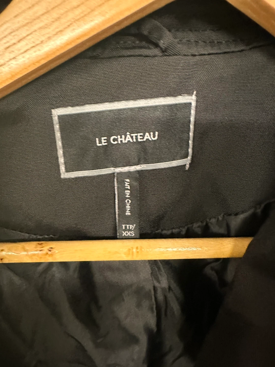Le Chateau Black Trench Coat - Size XXS - photo 3
