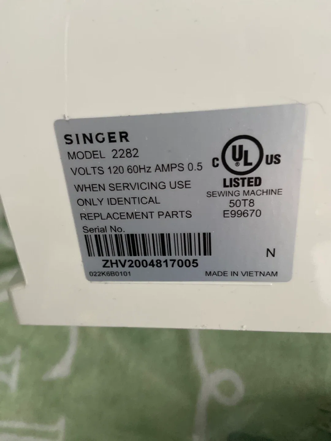 Singer Tradition 2282 Sewing Machine image indicator(5)