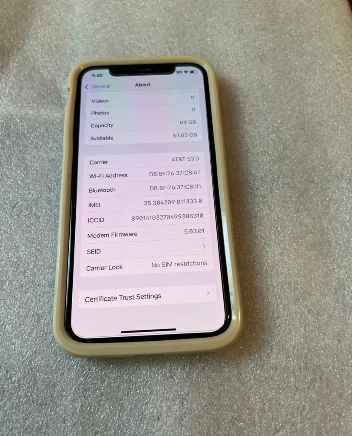 Apple iPhone X 64GB GSM Unlocked Custom Rose Gold Back Glass image indicator(8)