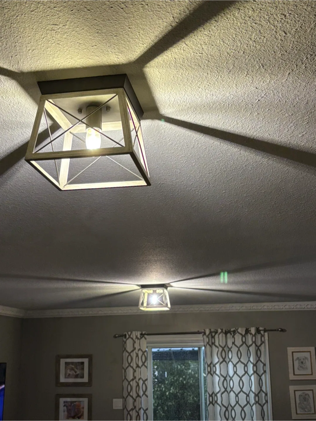 Set of Farmhouse Flush Mount Ceiling Lights image indicator(3)