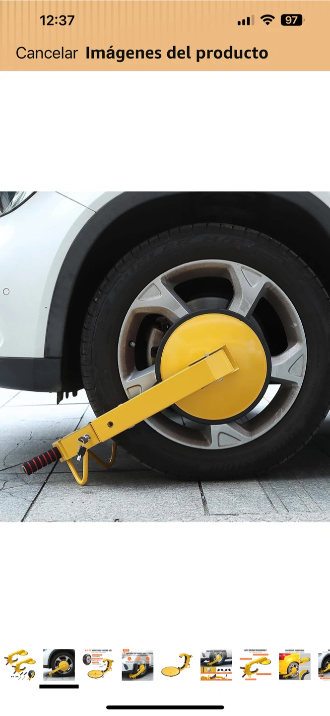 VEVOR Wheel Lock Tire Clamp - Yellow