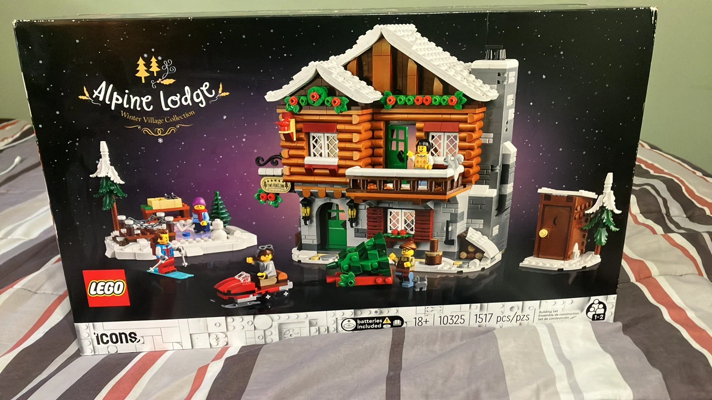 New LEGO Icons Alpine Lodge 10325 - Winter Village Collection