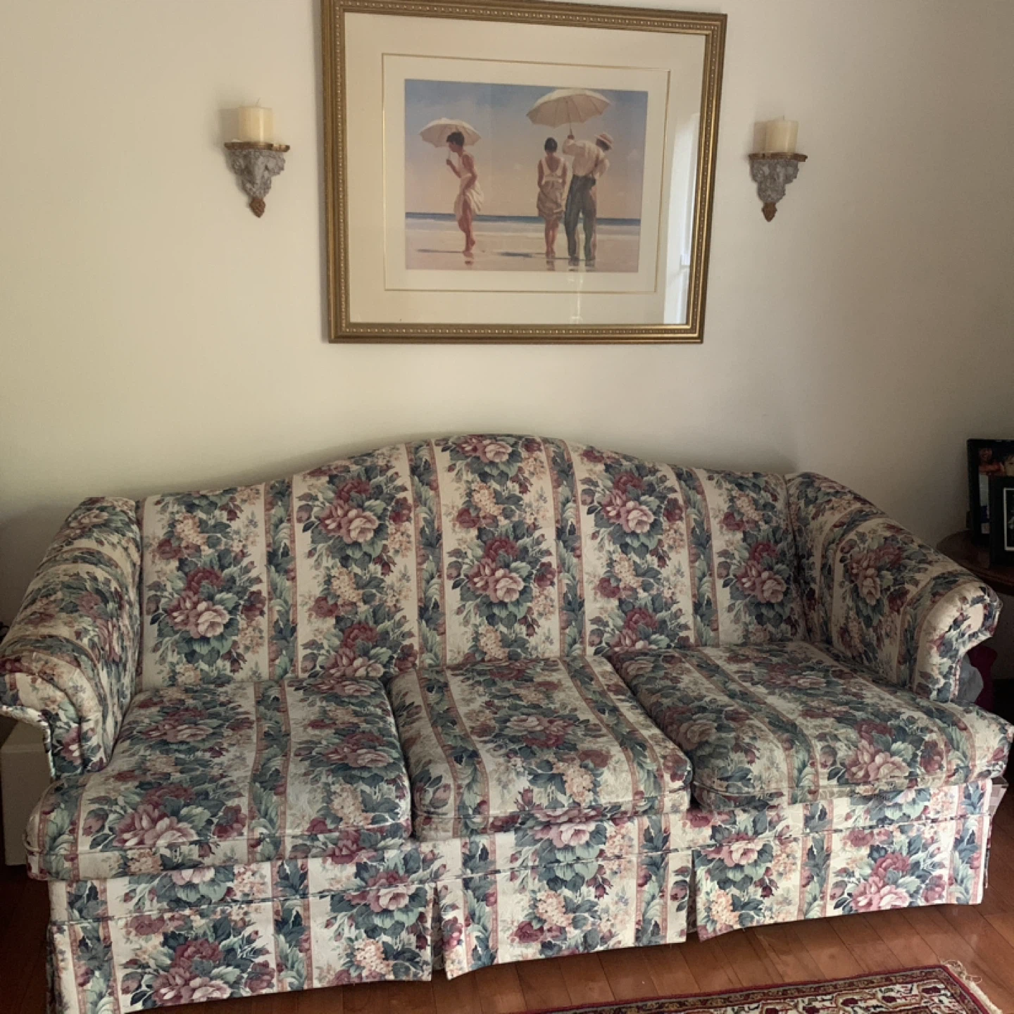 Floral Patterned Sofa