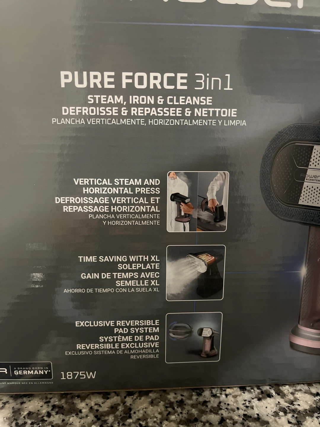 Rowenta Pure Force 3in1 Steamer, Iron & Cleanse - photo 2
