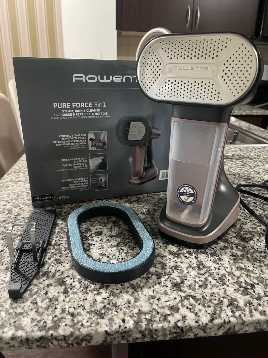 Rowenta Pure Force 3in1 Steamer, Iron & Cleanse