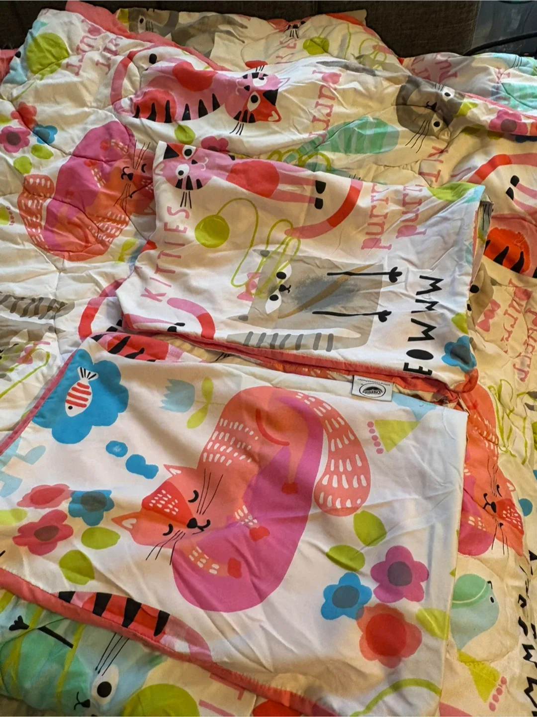 Kids' Cat Print Bedding Set image indicator(2)