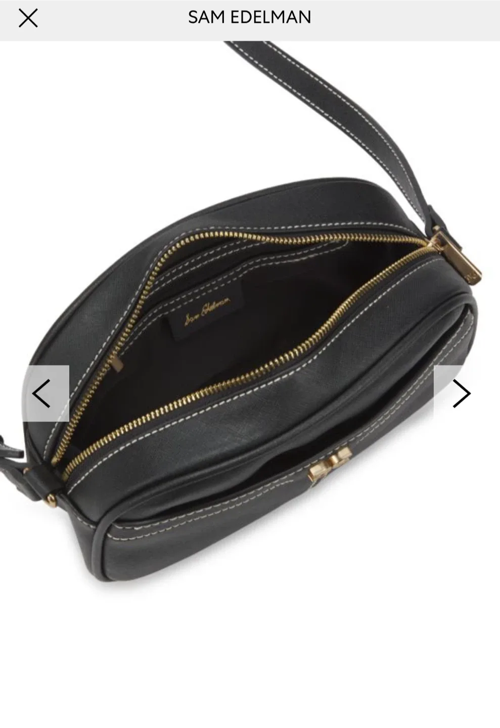 Sam Edelman Black Crossbody Bag image indicator(2)