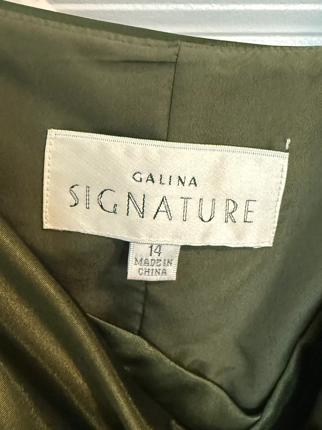 Galina Signature Charmeuse Draped Strappy Dress - Size 14 image indicator(3)