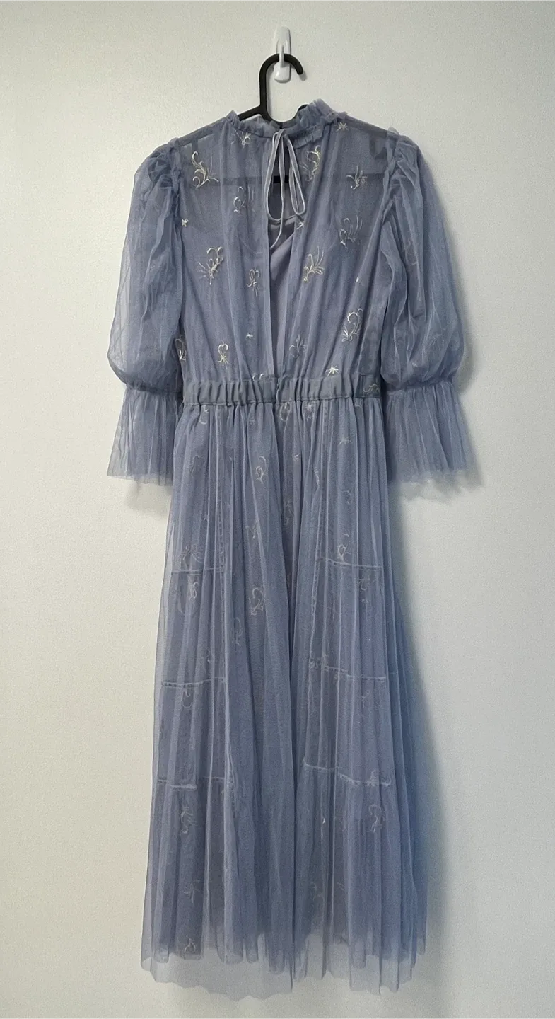 Blue Tulle Maxi Dress image indicator(3)