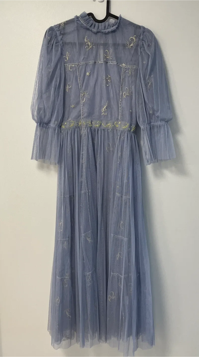 Blue Tulle Maxi Dress image indicator(2)