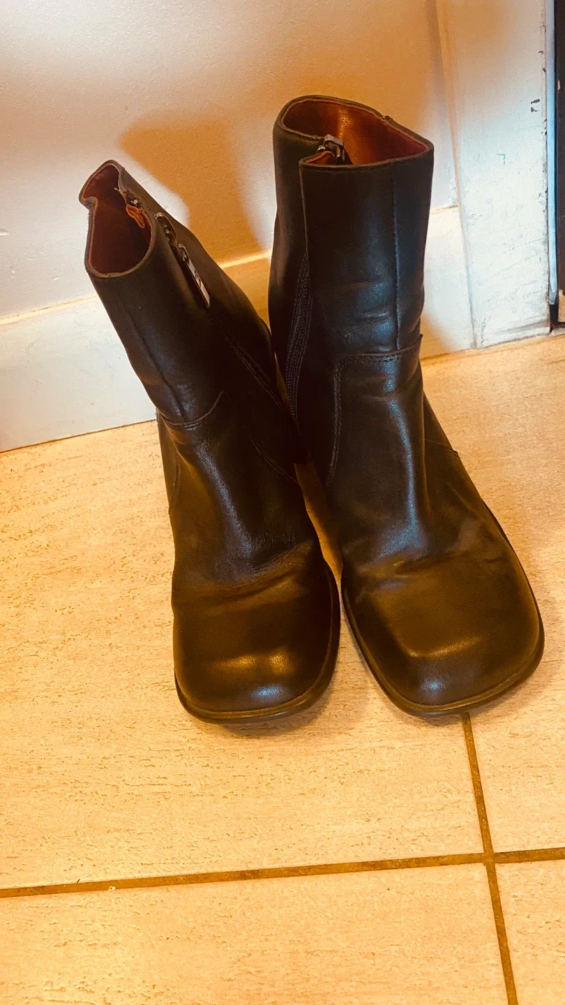 Leather Ankle Boots - Size 7.5M