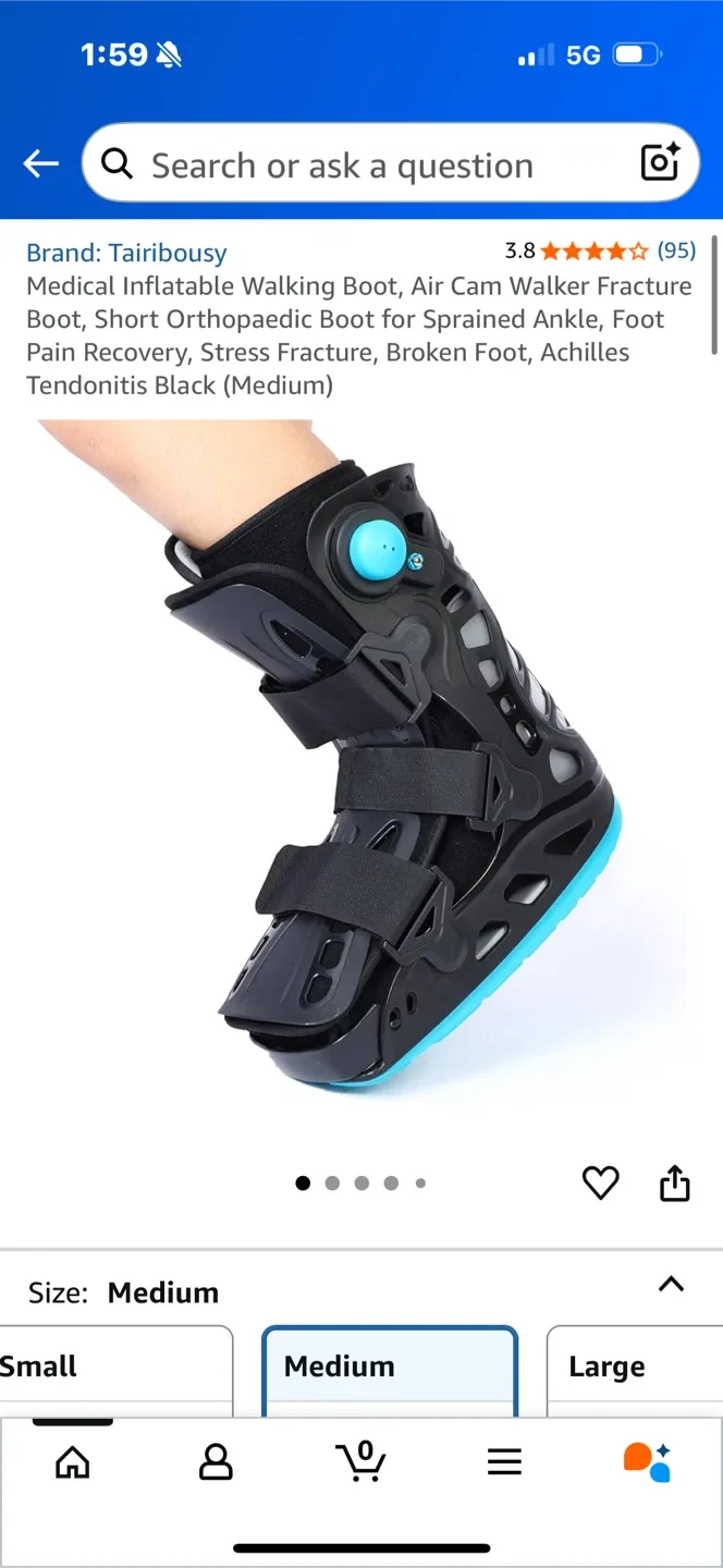 Tairibousy Air Cam Walker Fracture Boot - Medium image indicator(2)