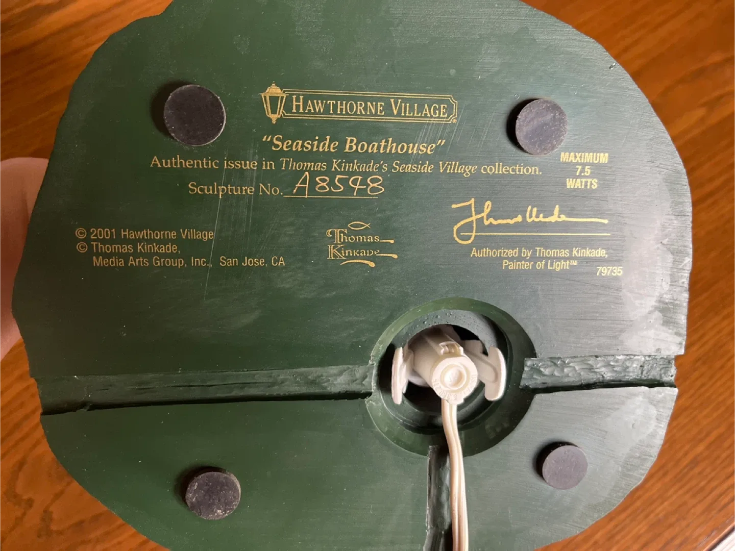 Hawthorne Village Seaside Boathouse Thomas Kinkade image indicator(3)