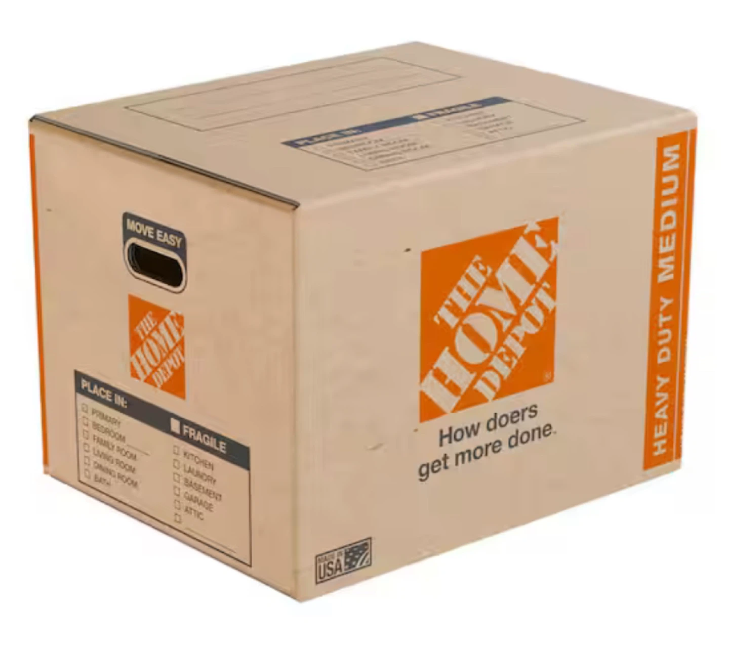 4 counts: 20X16X15 Home Depot Heavy Duty Medium Moving Box