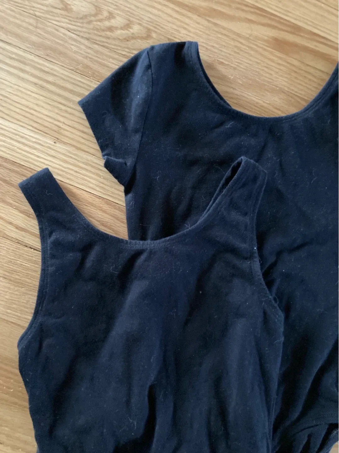 2 for $5 Girl’s Black Leotards - size 10/12 image indicator(2)