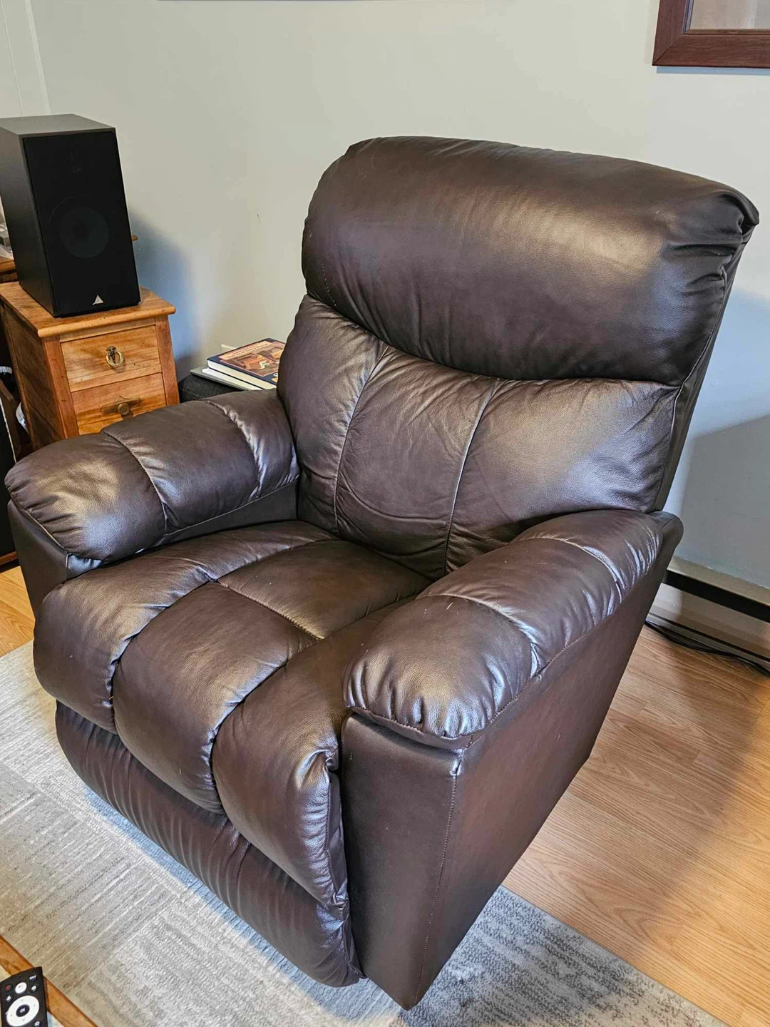 Brown Leather Recliner Chair