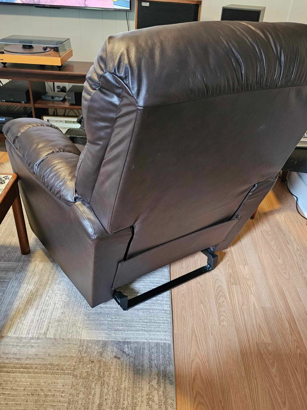 Brown Leather Recliner Chair - photo 2