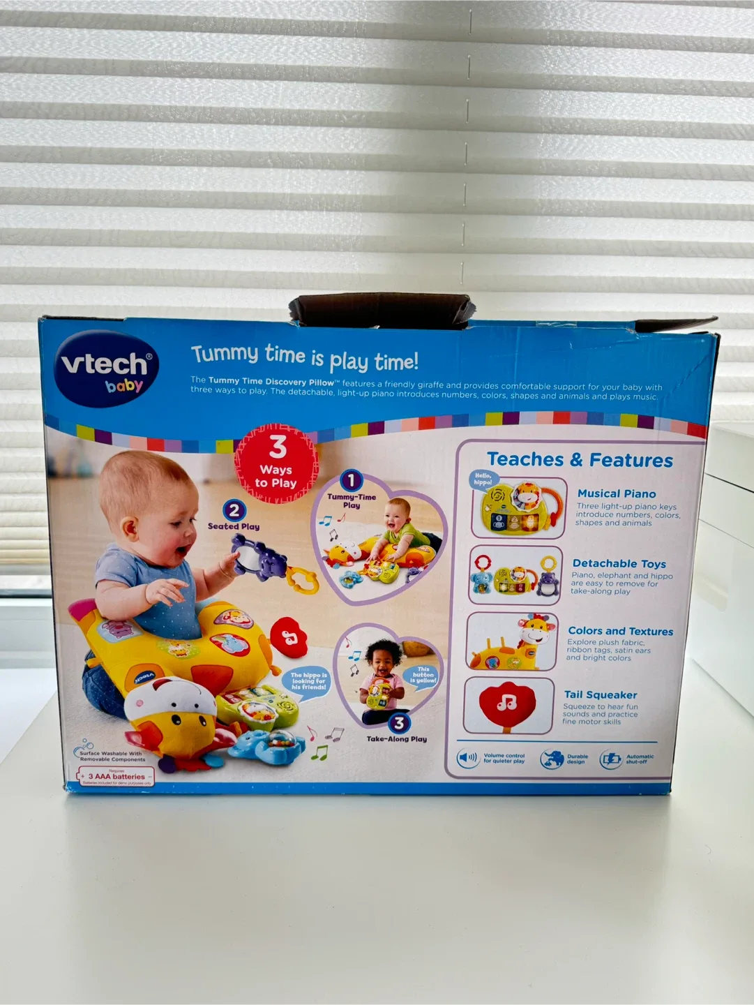 VTech Baby Tummy Time Discovery Pillow - New in Box! image indicator(2)