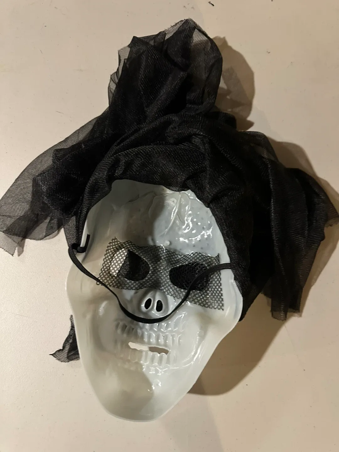 Halloween Skull Mask with Veil image indicator(2)