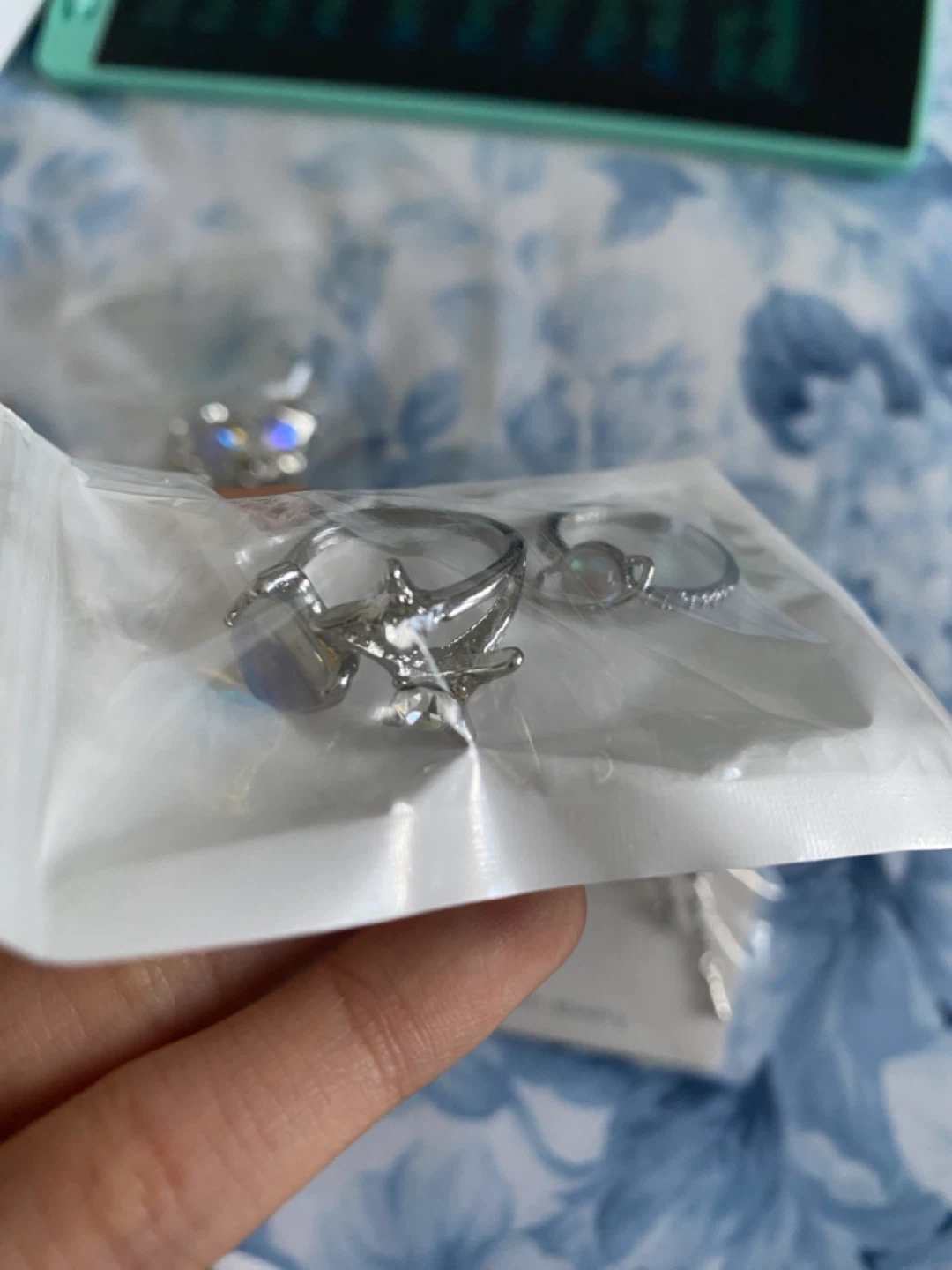 Earrings & Rings Set- Unworn - photo 2