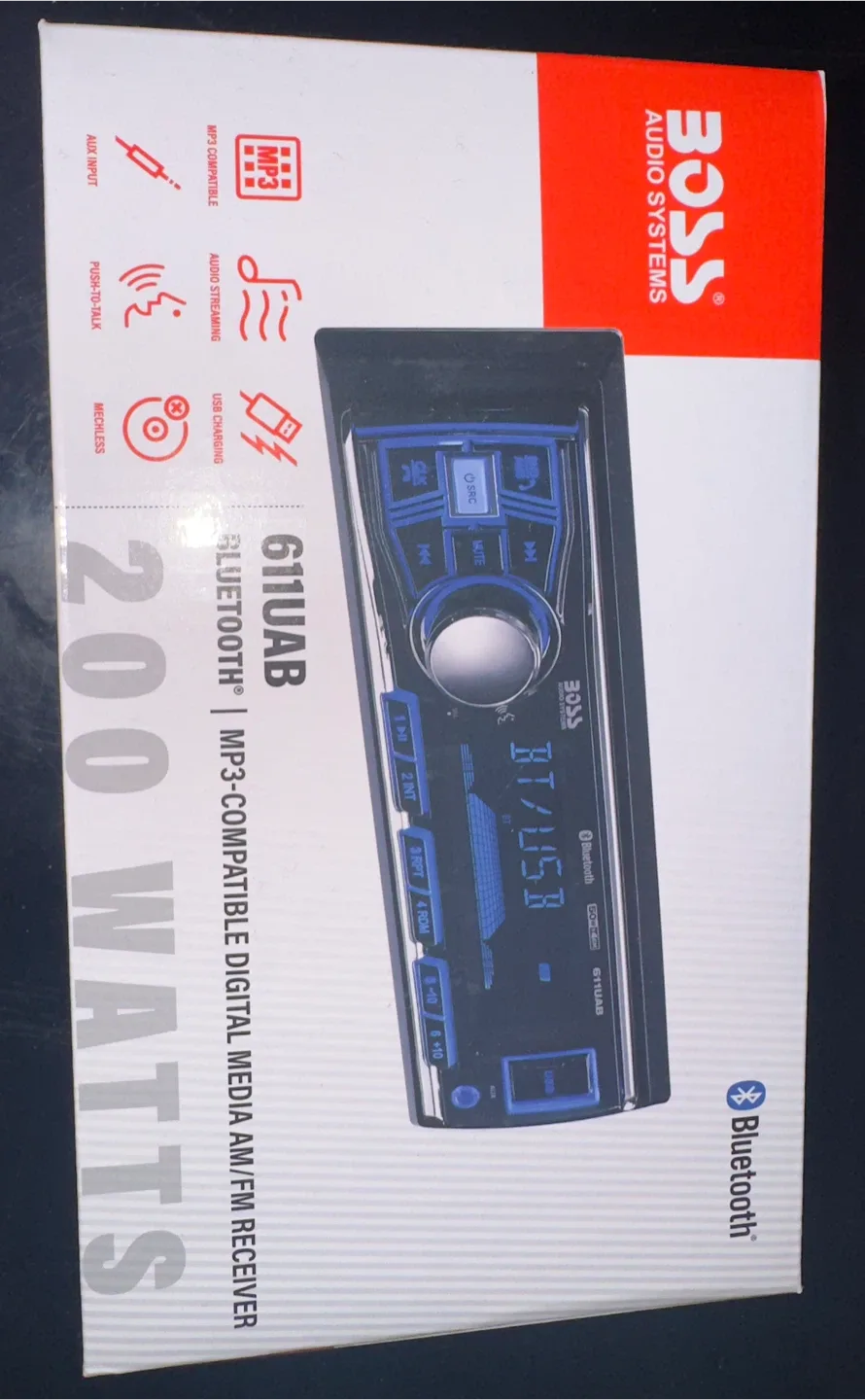 BOSS Audio 611UAB Bluetooth MP3 Car Stereo - New