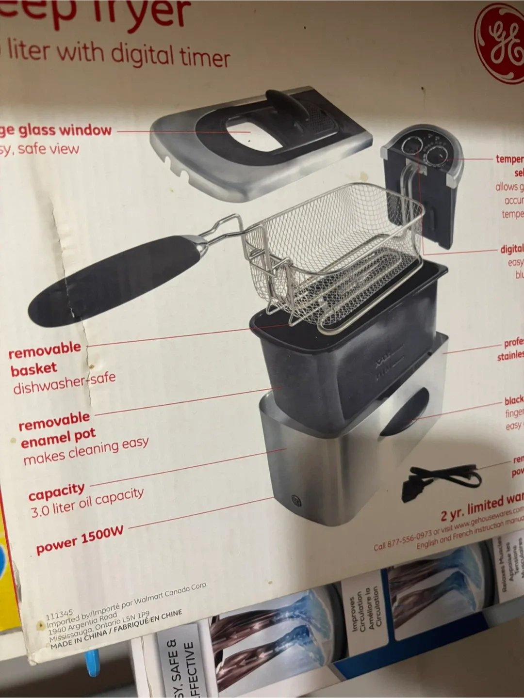 Used GE Deep Fryer - 3.0 Liter Capacity thumbnail