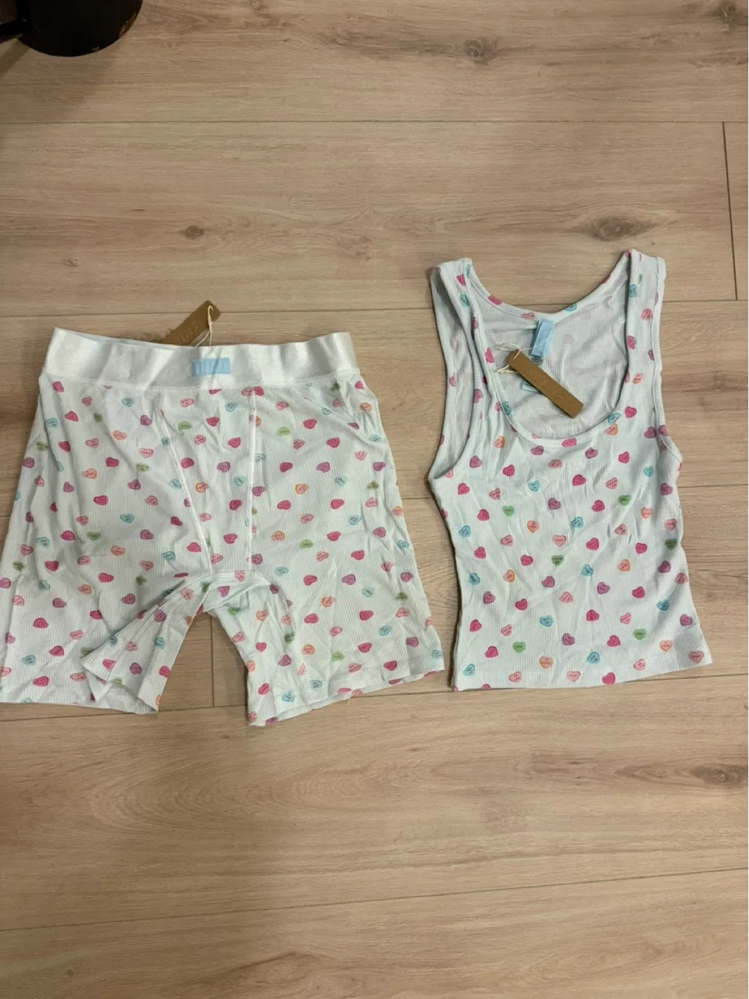 New SKIMS Valentine Rib Tank & Boxer Set - Small image indicator(3)