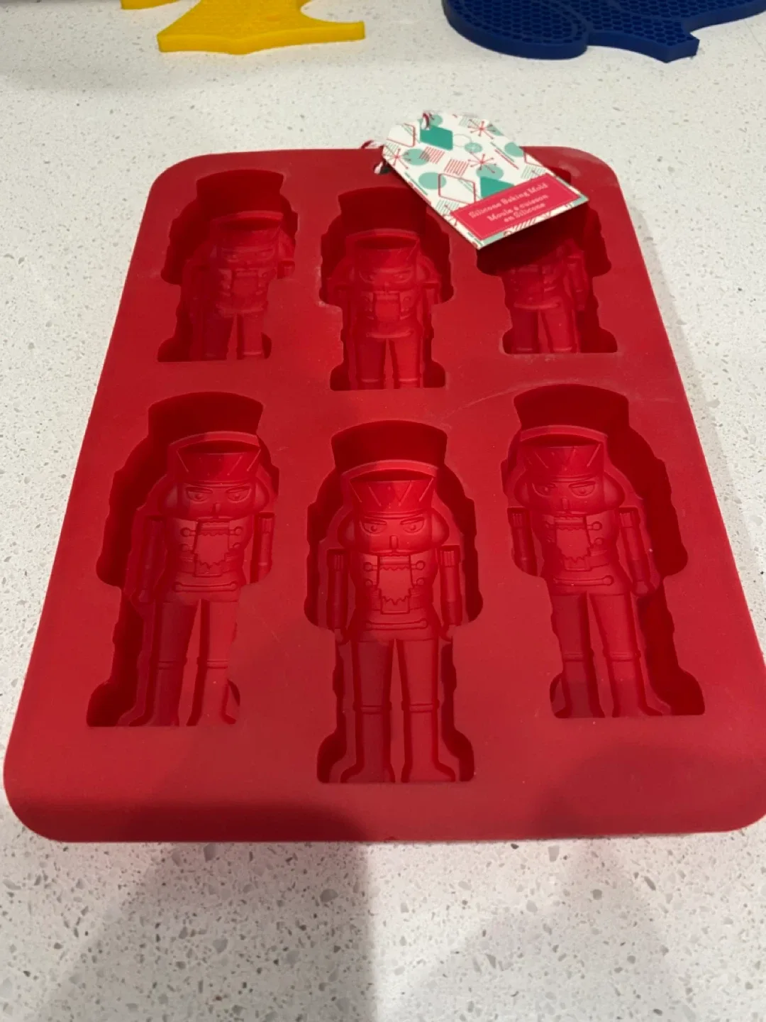 Holiday Baking Mold Nutcracker & 2 Silicone Trivets image indicator(2)