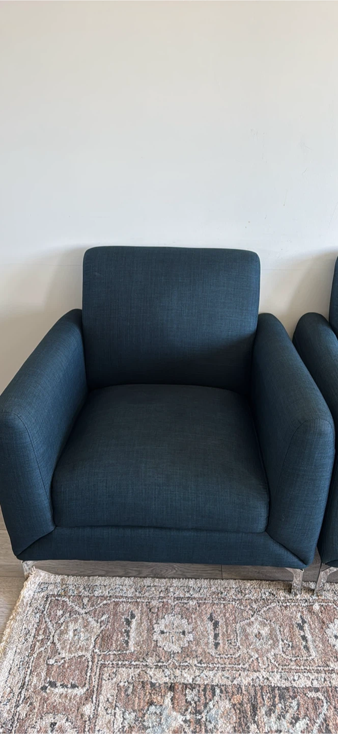 Blue Loveseat Sofa
