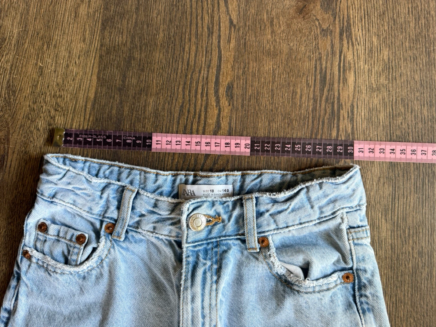 Zara Wide Leg Denim Jeans, Size 10 - photo 5