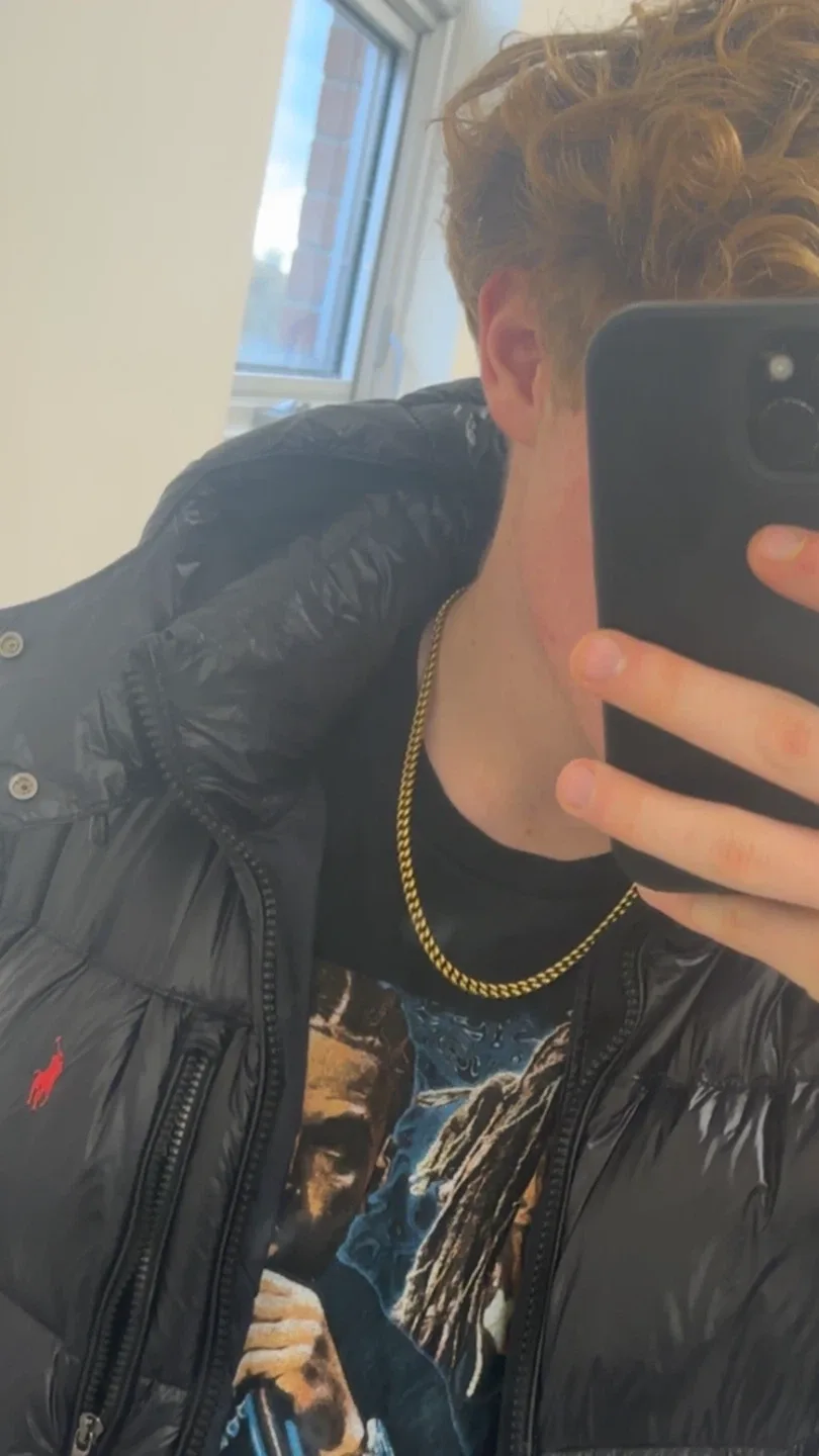 Gold Chain 22” 18k gold plated image indicator(2)