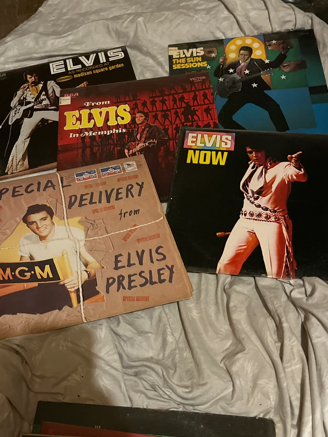Elvis Presley Vinyl Records - Lot of 5