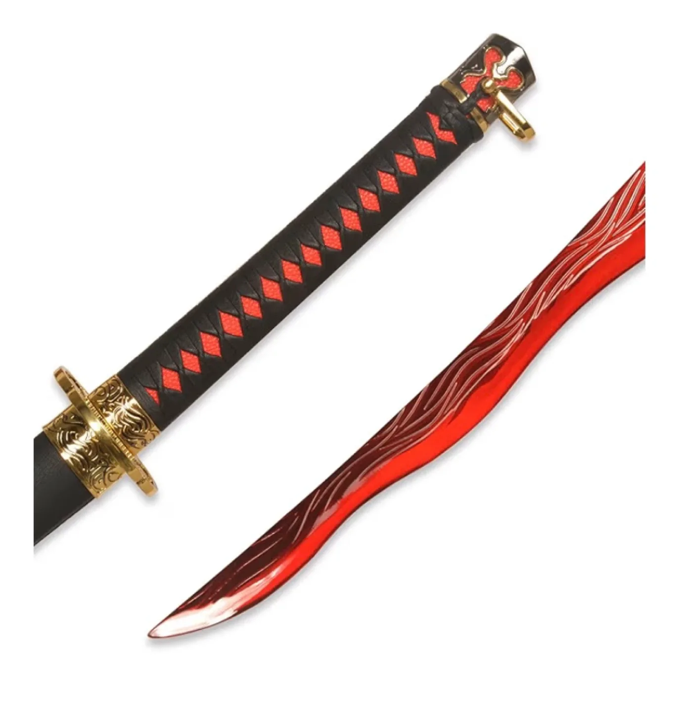 Metal Rivers of Blood Katana Carbon Steel Anime Sword Cosplay image indicator(3)