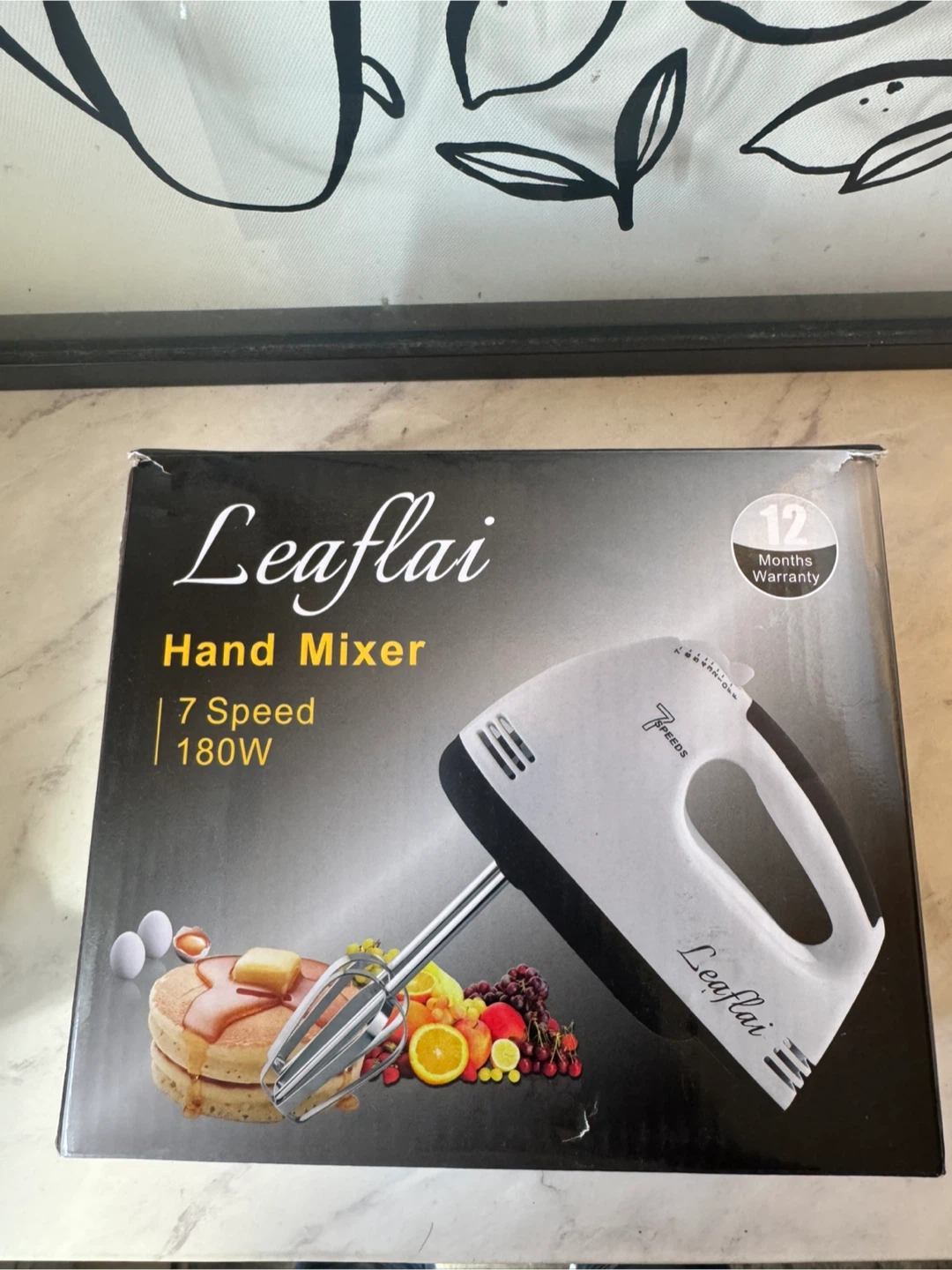 Leaflai Hand Mixer - 7 Speed, 180W - European Plug