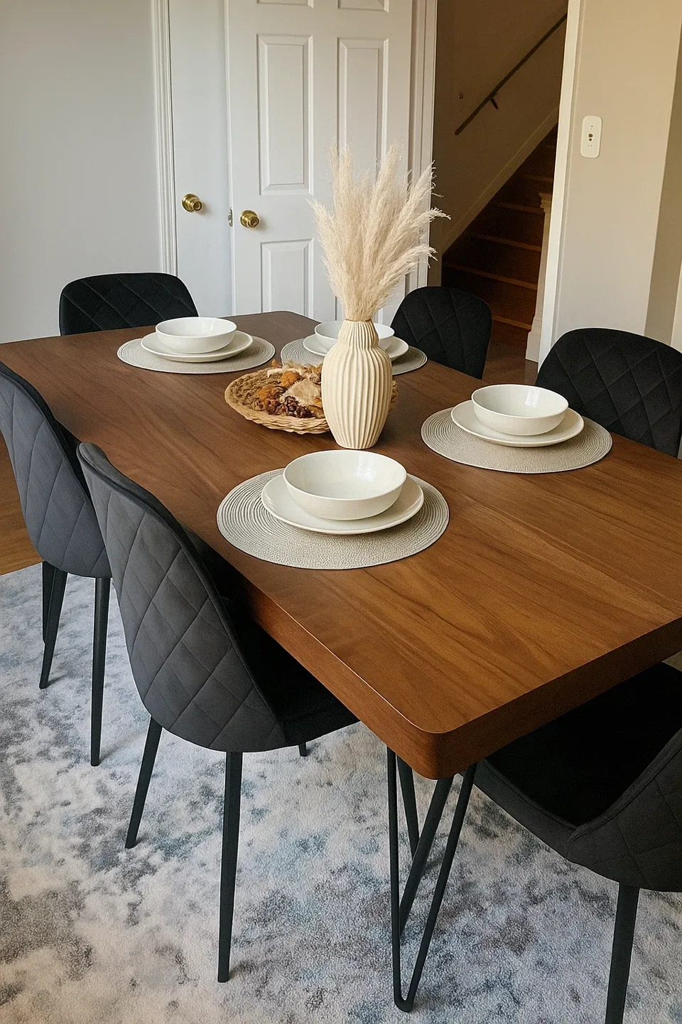 Dining Table with Hairpin Legs