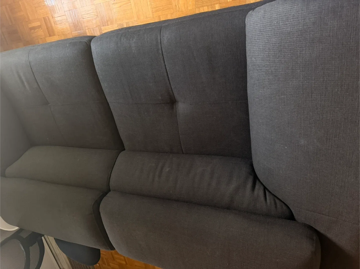 Dark Grey Two-Seater Sofa thumbnail