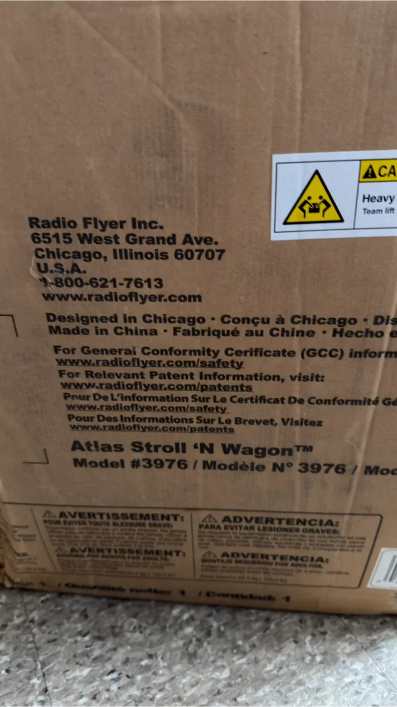 Radio Flyer Atlas Stroll 'N Wagon - Like New! image indicator(5)