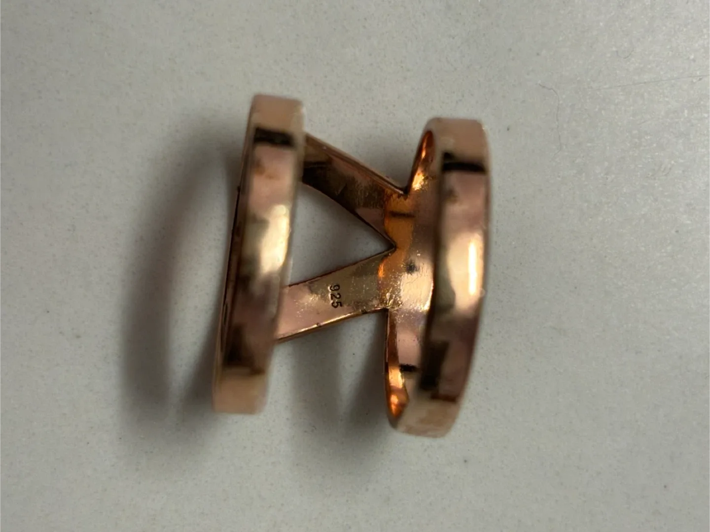 .925 silver (rose gold plated) ring size 7 image indicator(4)